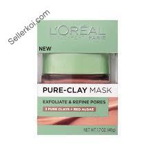 L'oreal Paris Pure-Clay Mask Exfoliate And Refining Face Mask (48gm)